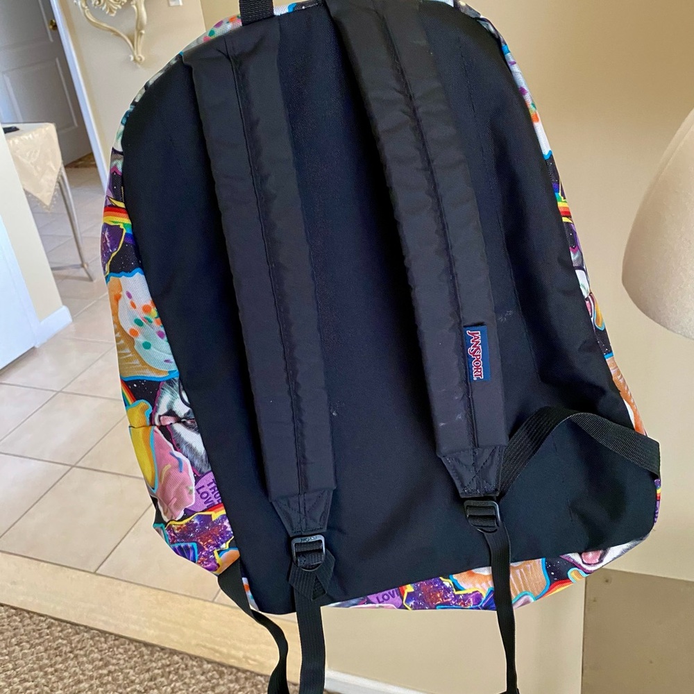 Jansport Multicolor Kitty Collage Backpack - Picture 4 of 5